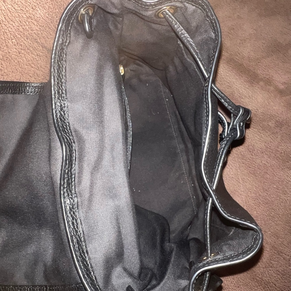 Coach Black Pebbled Leather Backpack - Picture 3 of 5